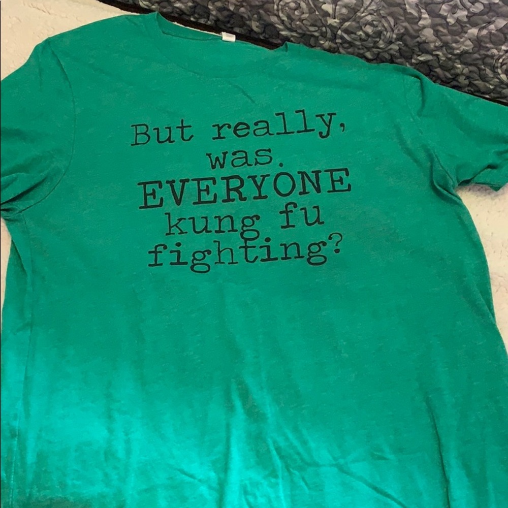 Green t-shirt